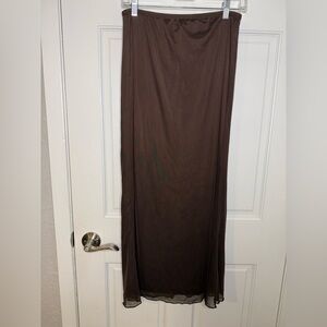 See You Monday Chocolate Maxi Skirt